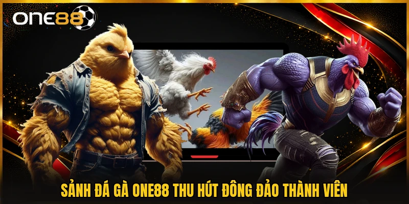 Sảnh đá gà ONE88 thu hút đông đảo thành viên